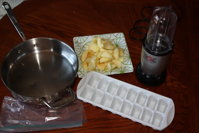making fruit baby food