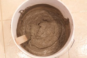 Mixing the cement