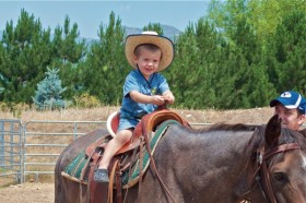 This little guy cried when his turn was over!