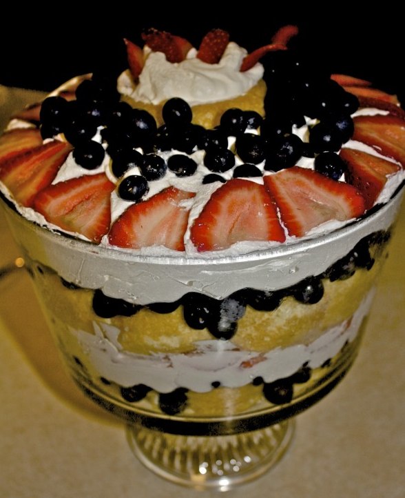 Red, White, and Blue Trifle